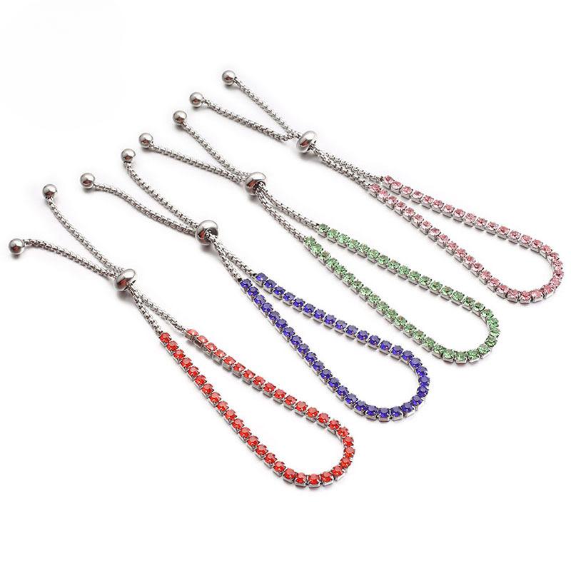 Bling Diamond Bracelet Women's Fashion Jewelry Accessories Bangles Engagement Wedding Chain Gift Women Elegant Steampunk