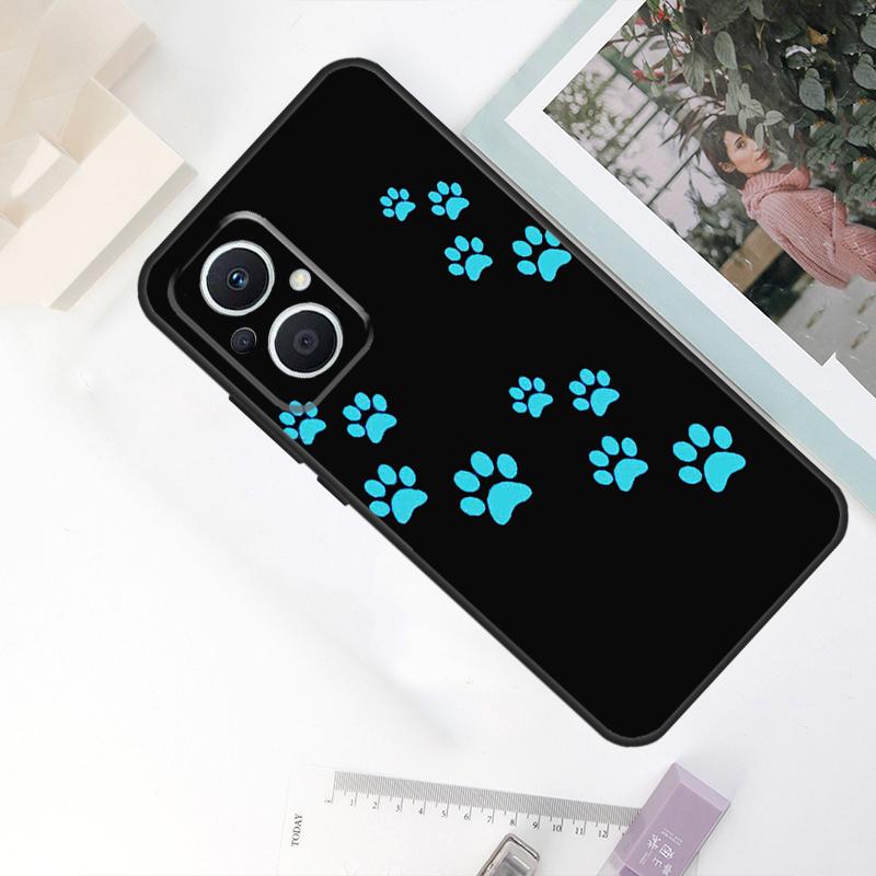 Чехол с дизайном лапки кошки и собаки для OPPO Reno 10 Pro 11 F 8T 4Z 5Z 4 5 6 7 8 Lite OPPO Find X5 X6 Pro X2 X3 Lite Чехол