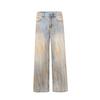 American Dirty Dyed Niche Jeans Men's Loose Floor-street Wide-leg Trousers