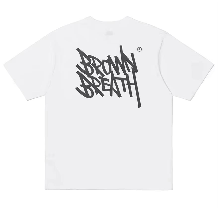 Retro Red Graffiti Text Print Oversized T Shirt Unisex Hip Hop Street Art Culture Back Graphic Short Sleeve Cotton Casual Tops 2026