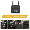 Seat Storage Bag PU Leather Box Storage Bag Phone Tissue Drink Purse For Jeep Wrangler Grand Cherokee Compass Renegade Cherokee Gladiator Q0
