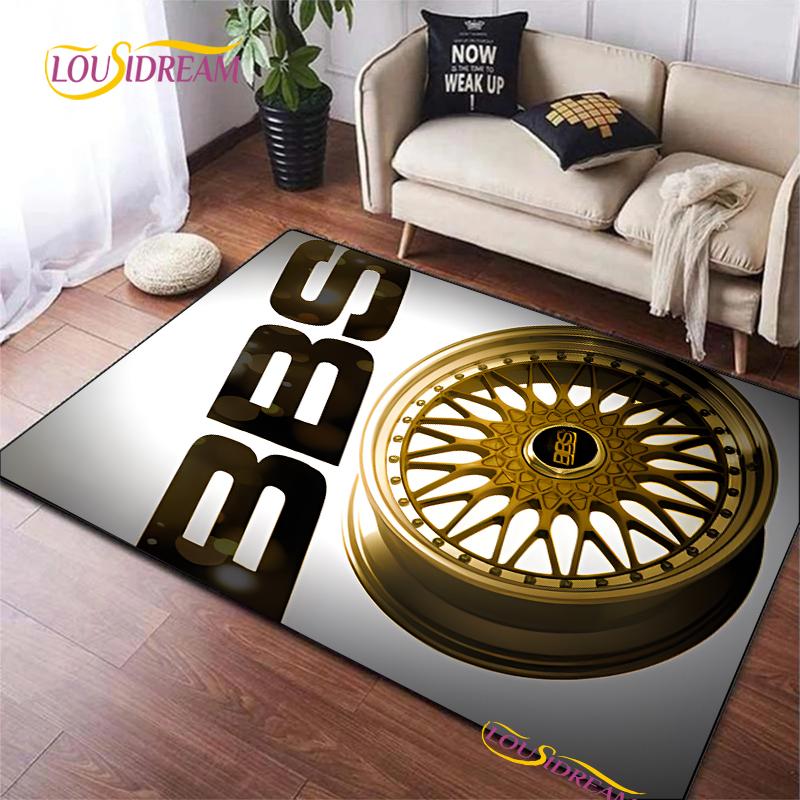 BBS Racing Carpet for Living Room Bedroom Rugs Kitchen Kids Door Unslip Floor Mats Birthday gift photography props Alfombra Rug