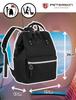 Ptn Beta-6034 Black Fabric Backpack