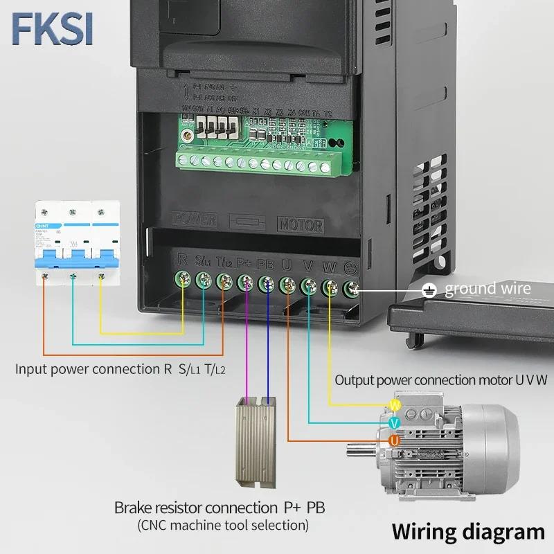 Преобразователь частоты VFD 1,71 кВт 1,1 кВт 1,1 кВт 1 кВт Частотный инвертор 1Ф-1Ф 111В 1Ф-1Ф 181В Преобразователь выходной частоты Привод с регулируемой частотой