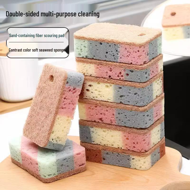 Magic Kitchen Sponge Eraser: Multifunctional Wood Pulp Dishcloth for Strong Decontamination & Non-Stick Oil Dishwashing