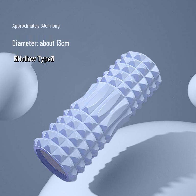 Crescent High-Intensity Foam Roller: Slimming Leg & Calf Massager with Hollow Wolf Tooth Design