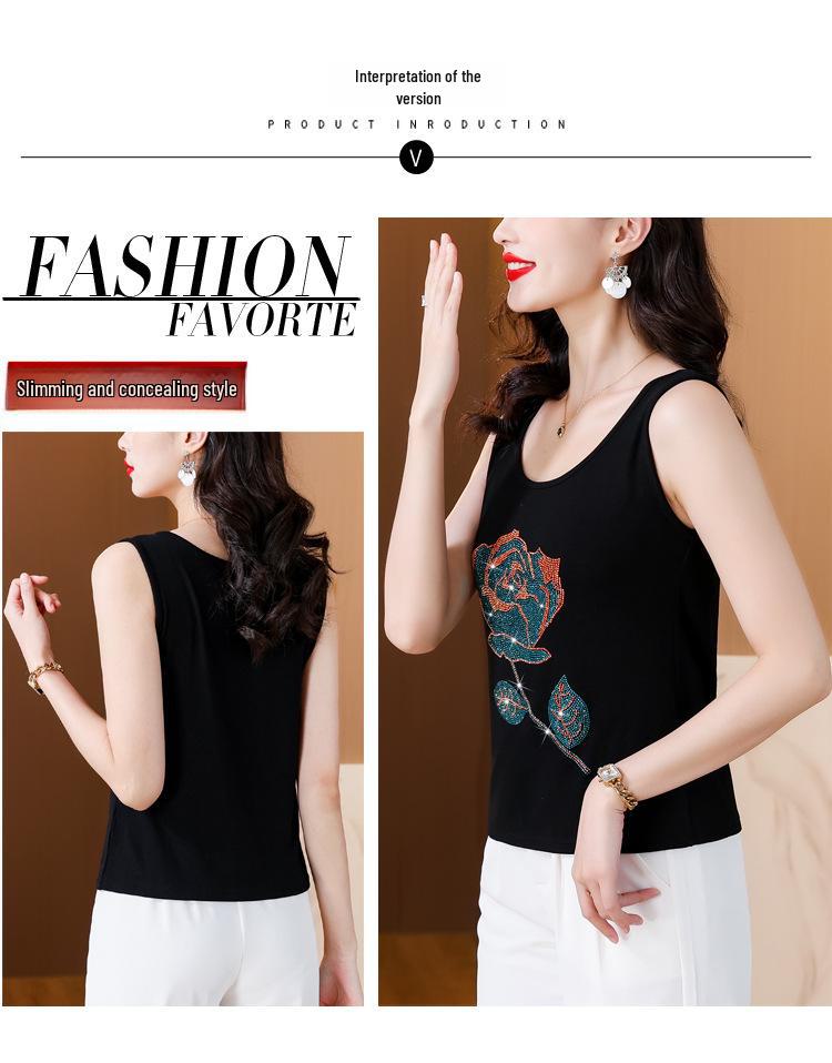 Женская ромбовидная майка: Жилет без рукавов, облегающий, большого размера, эластичный, на весну и лето
