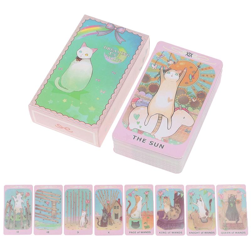 Карты Таро Мечтающего Кота Пророчество Судьба Гадание Колода Семейная Вечеринка Настольная Игра
