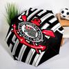 Football Club Emblem Umbrella Folding umbrella, automatic umbrella 8-Frame for Travel, camping Use Gift for Halloween Christmas