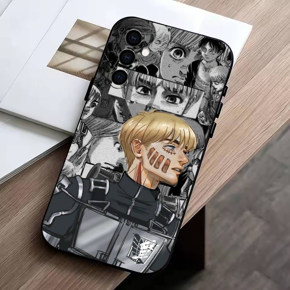 Attack on T-Titan Phone Case For Samsung Galaxy A73,A72,A71,A70,A53,A52,A51,Others Soft Black Cover