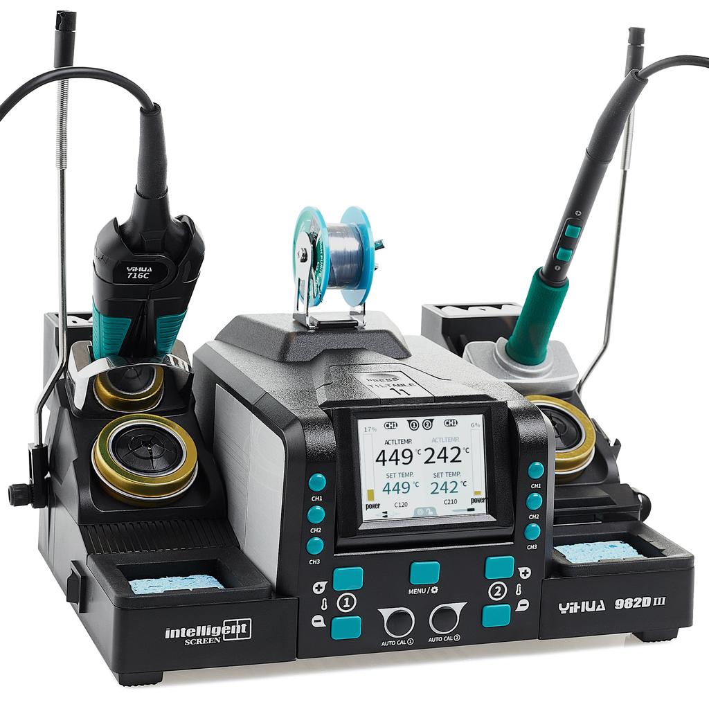 Yihua 982D-Iii Soldering Station For 210 Hotends + Thermotweezers