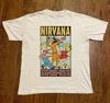 NIRVANA 90-х Винтажная Белая Футболка с Концертным Туром для Музыкальных Фанатов DO770 Унисекс Футболка