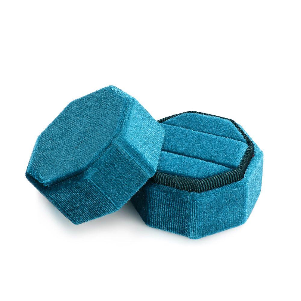 Высококачественная изысканная свадебная шкатулка для хранения колец со съемной крышкой, бархатная шкатулка для хранения ювелирных изделий