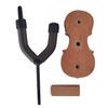 Detachable Rosewood Wall Mount Violin Hanger Hook with Bow Holder for Store Show Storage Violin
