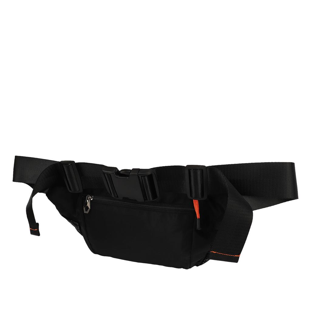 Men Waist Bag Large Capacity One Shoulder Waterproof Chest Pack for Outdoor Sports Cycling Mountaineering Black