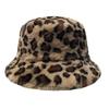 Ретро Леопардовая плюшевая панама осень-зима женская универсальная теплая плюшевая шапка