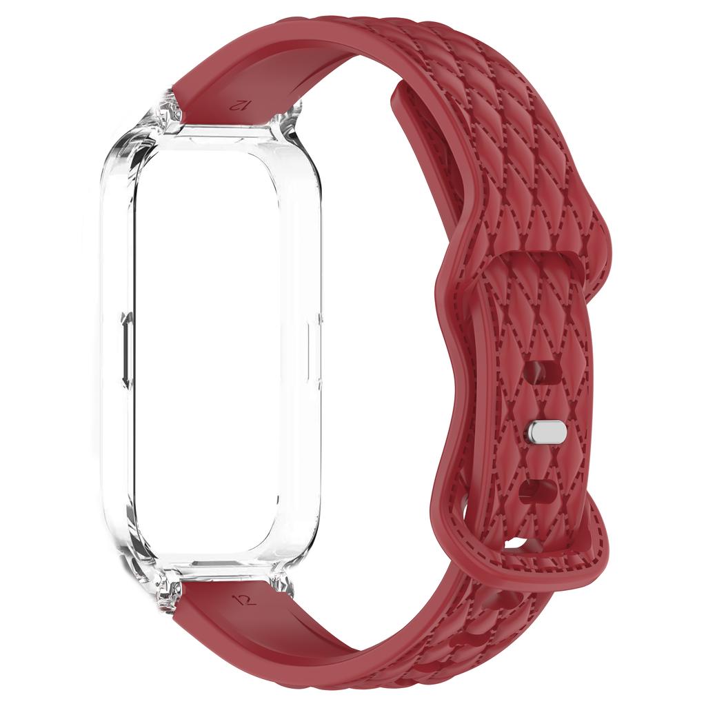 Чехол+Ремешок для Xiaomi mi band 9 8 active умные часы аксессуары sprot Силиконовый браслет correa ПК корпус Чехол для Redmi band 2 3