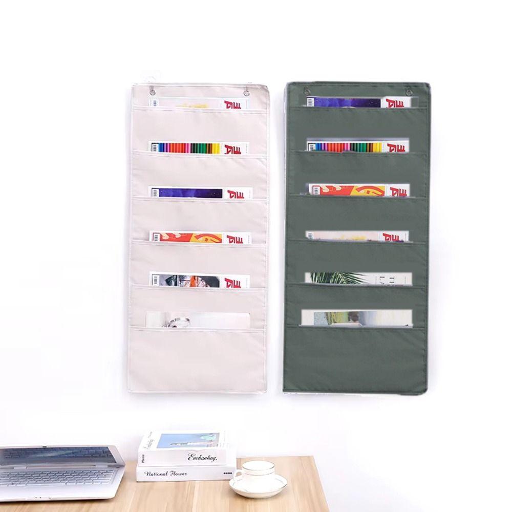 Multi-Layer Over The Door Organizer 3/6/9 Pockets Suspended Document Pouch Dormitory