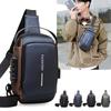 Anti-Theft Crossbody Bag Men's Chest Bag Mobile Phone Bag Waterproof Business Commuter Shoulder Bag