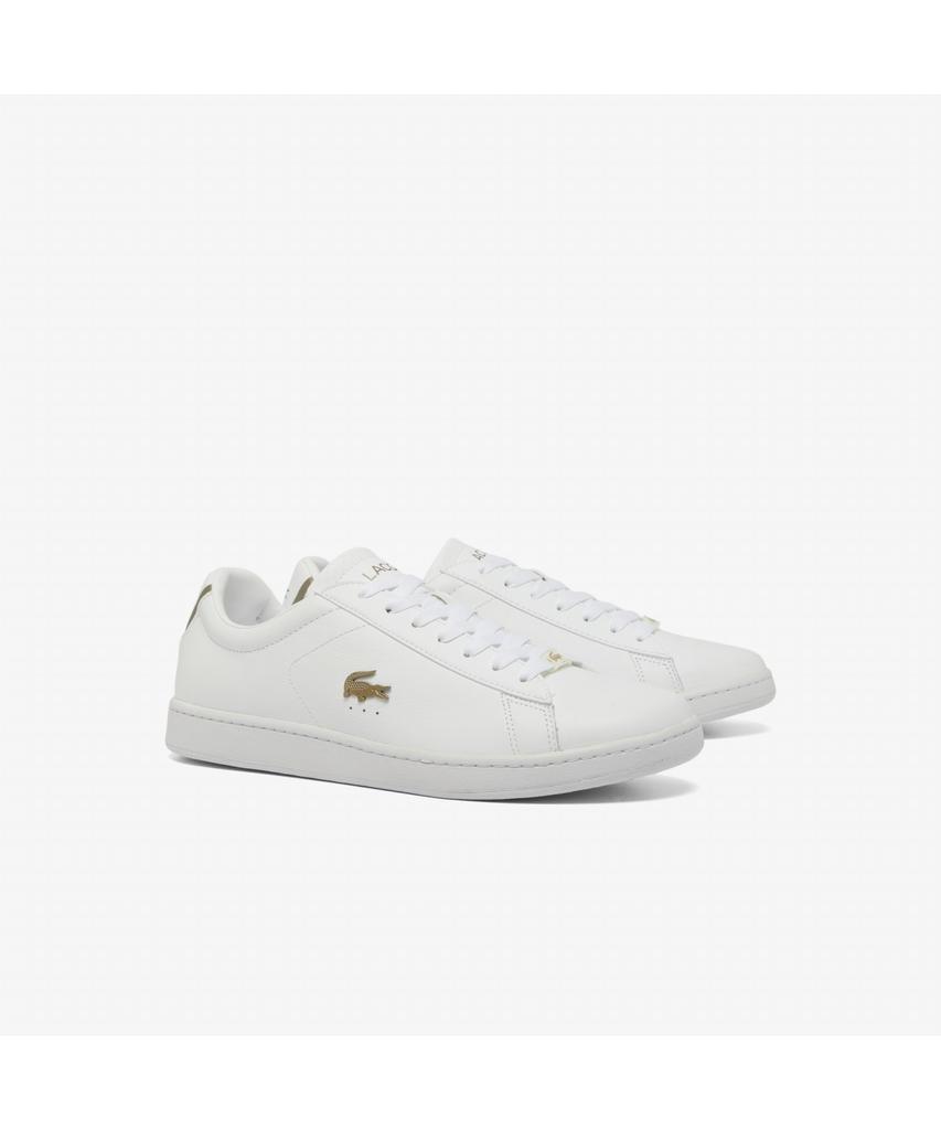 Мужские кроссовки Lacoste Carnaby Evo с платиновыми деталями из кожи Rz0006M54N 21G