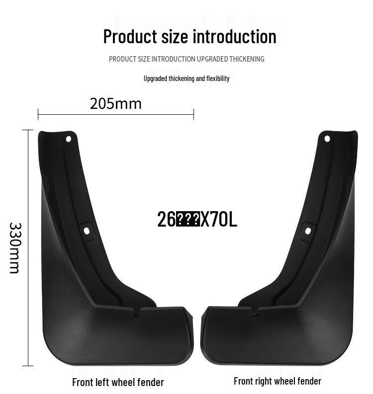 Chery Jetour X70L 2026 Tire Mudguards & Accessories