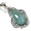 Aquamarine Gemstone Handmade 925 Sterling Silver Gift Jewelry Pendant 2.76" F7W09