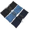 Women Elastic Woven Dress Belt Punk Style Denim Stretchy Corset Wide Edge All-match Retro Fabric Skirt Belt