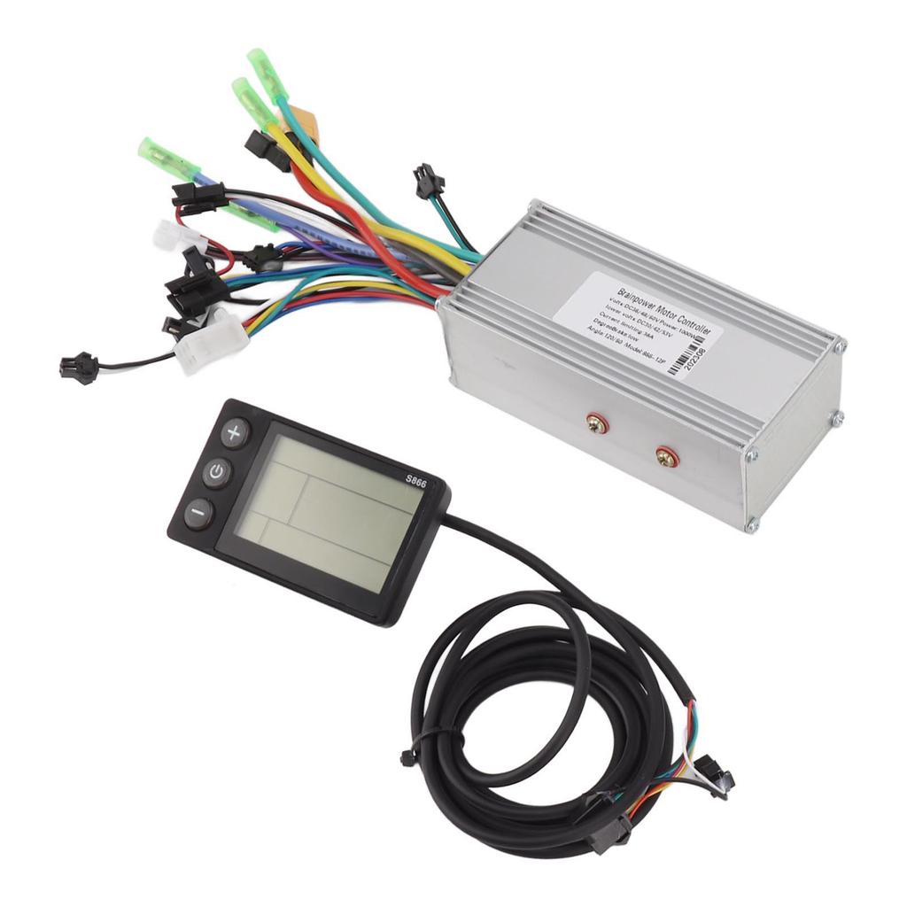 36В 48В 60В 1000Вт 38А 3-режимный синусоидальный контроллер контроллер бесщеточного двигателя комплект ЖК-дисплея 866 электровелосипед велосипед