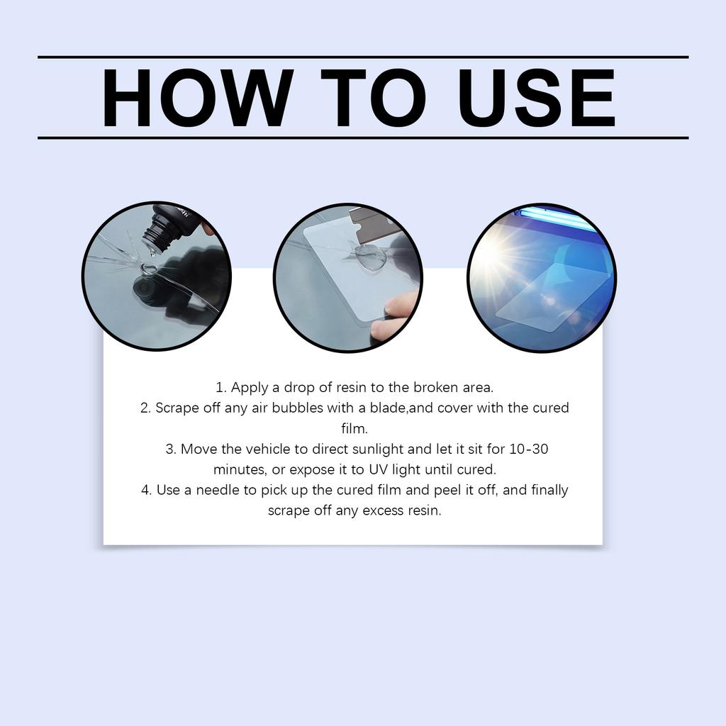 Car Windshield Care Kit Daily,maintenance For Window Glass Cracks,40ml