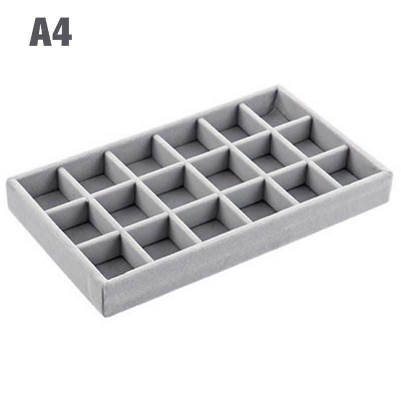 Portable Jewelry Ring Jewelry Display Organizer Box Tray Holder Earring Jewelry