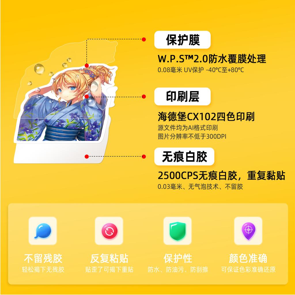 50 Two-Dimensional Day Manga Sexy Beautiful Woman Collection Graffiti Stickers Beautiful Woman Stickers