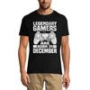 Men's Gaming T-Shirt Legendary Gamers Are Born In December - Gift for Birthday Tee Shirt