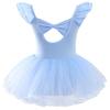 Breathable Girl Ballet Tutu Dress Butterfly Bow Kids Ballet Leotard Gymnastics Tutu Skirts  Grading
