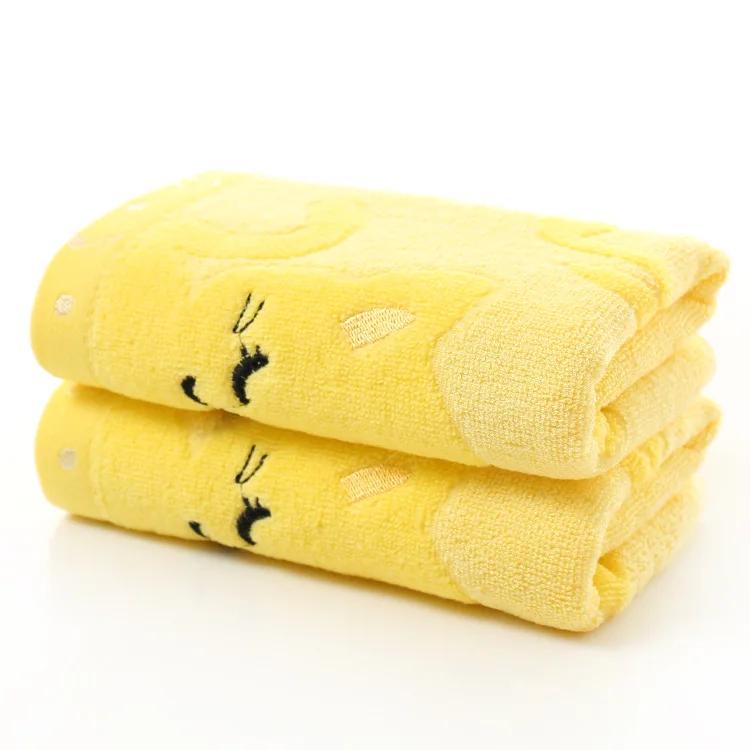 1pc Soft Children Baby Towel Washcloth Bathing Feeding Cartoon Cat Cotton Towel for Newborn Infant Handkerchief Shower Cloth