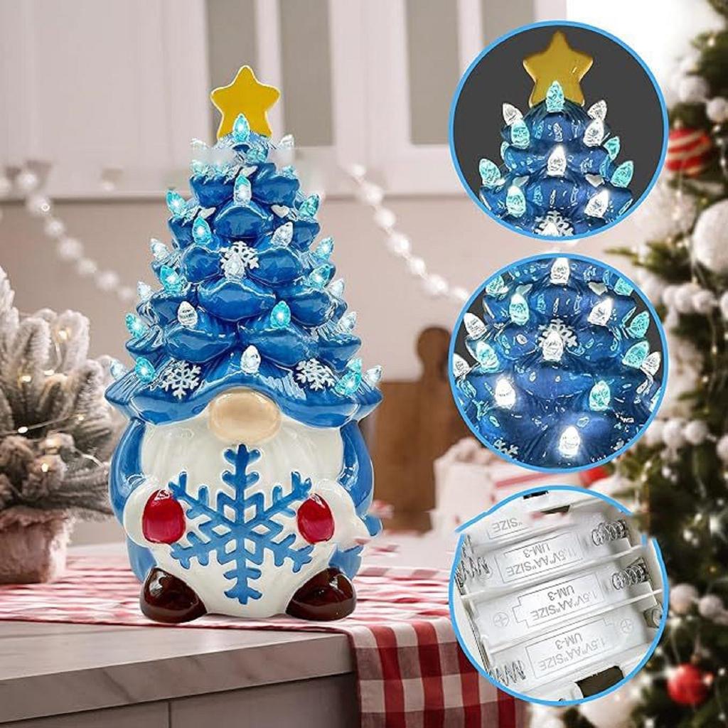 Украшения Светящиеся рождественские гномы Цветные рождественские огни из смолы