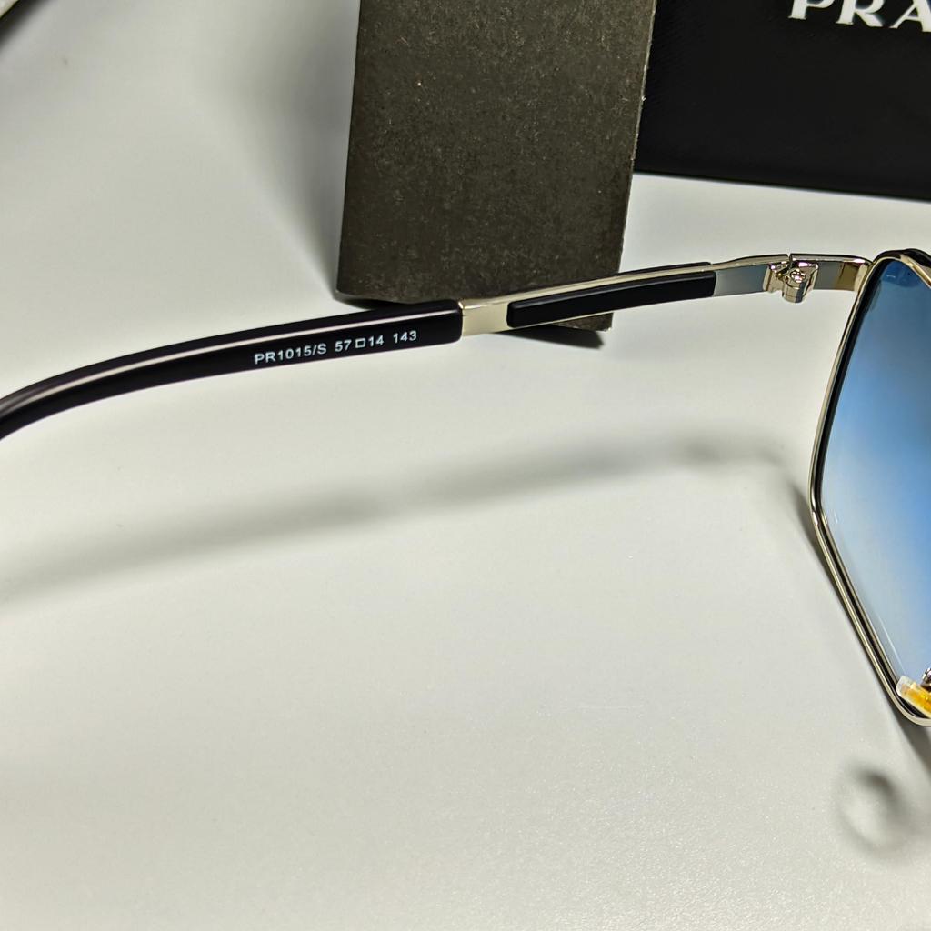 Солнцезащитные очки Prada Premium Поляризованные Черные PR1015/S Классические Авиаторы