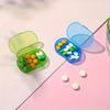 Three Compartments Small Medicine Box Moisture-proof Travel Medicine Organizer Pill Case  Travel