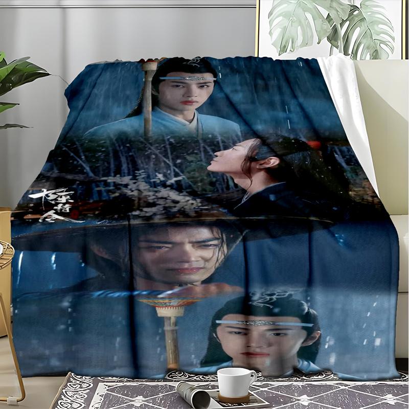 Rain Dance Print Flannel Blanket, Soft Warm Lightweight Throw Blanket for living Room,Sofa Bed Camping office