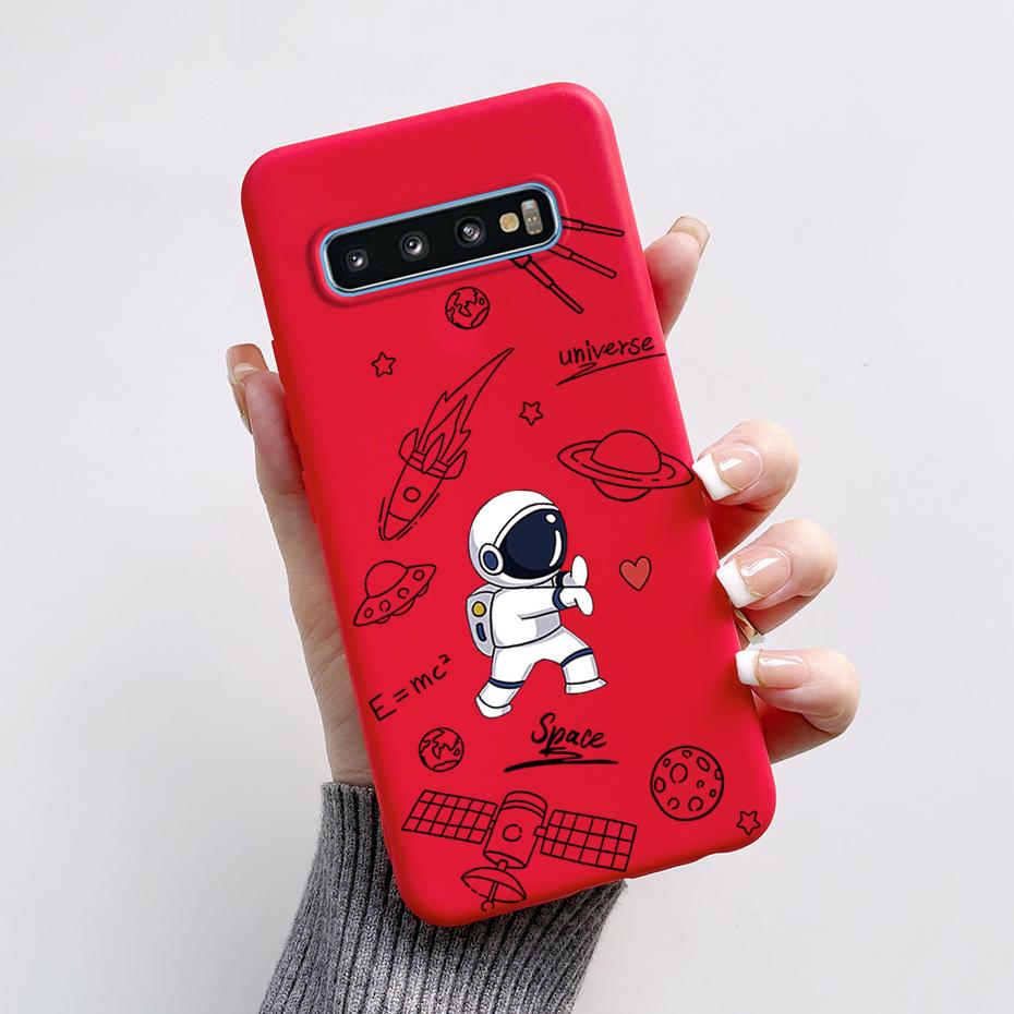 Case For Samsung Galaxy S10 S 10 Plus S10E Phone Cover Cute Rabbit Panda Painted Soft TPU Coque For Samsung S10 S10+ S10E Funda