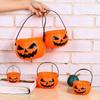 Halloween Plastic Pumpkin Candy Bucket Set 5 Sizes