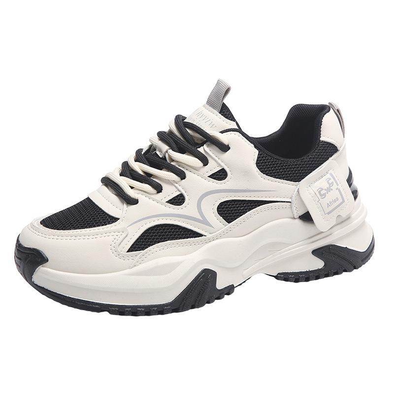 Туфли на платформе для папы, женская весенне-осенняя новая универсальная обувь на платформе для студентов, спортивная женская обувь, сетчатая повседневная обувь для женщин