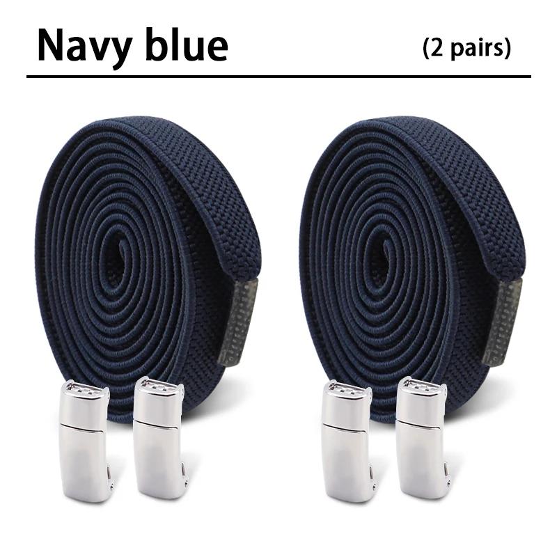 2 пары новых магнитных шнурков без завязок, эластичные шнурки, кроссовки, шнурки без завязывания, детские, взрослые, широкие шнурки, аксессуары для обуви