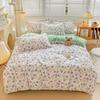 Flower Botanical Duvet Cover Set 3pcs Floral Bedding Set for Kids and Adults Comforter Covers Pillowcases, Washable Home Textil