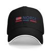 Norway Flag design Baseball Cap  y2k Funny Female Male Trucker Hat Breathable Design Outdoor Gym Snapback Cap Birthday Present