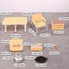 Interactive Doll House Scene Decoration Set With Collapsible Furniture Table Chair For Realistic Camping Scene Setting