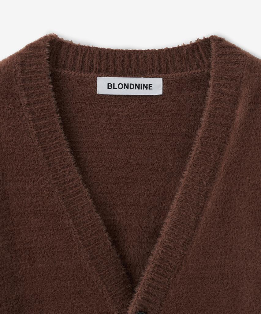 Кардиган Blond9 из пряжи Soft Wing_Коричневый