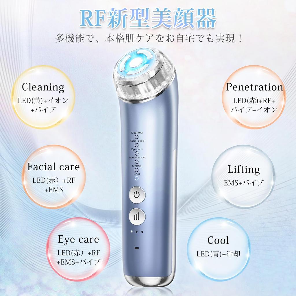 Аппарат для красоты лица EMS RF аппарат для красоты лица Домашний салон красоты Аппарат для красоты глаз Аппарат для красоты лица 6 типов режимов 3 уровня Ион