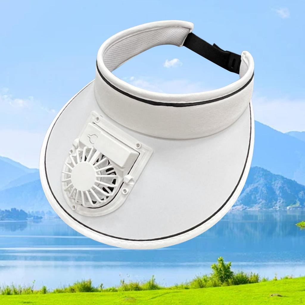 Fan-assisted Sunshades with Fan, Sun Protection for Girls Hiking Camping Fishing