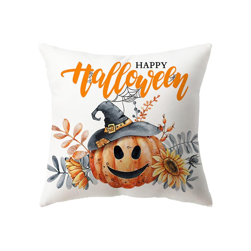 Pumpkin Collection Halloween Theme Pillow Cover Sofa Cushion  Holiday Gift Party Decoration Home Decor