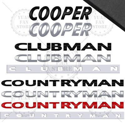 1 шт. Металлическая буква для Countryman Clubman Cooper S 3D эмблема Наклейки на задний багажник автомобиля Надпись Значок Автоаксессуары Стайлинг